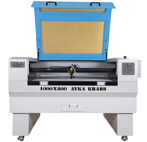 Çift Kafalı Yerli Lazer Kesim Makinesi 100x80 cm